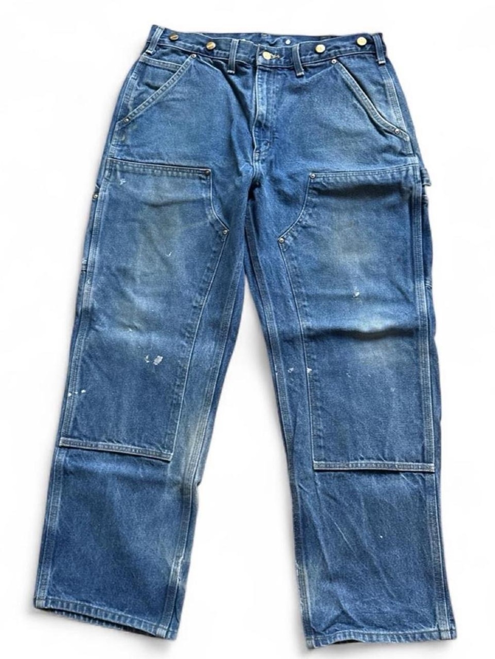 Carhartt Men’s B07 DNM Double-Front Logger Denim Jeans